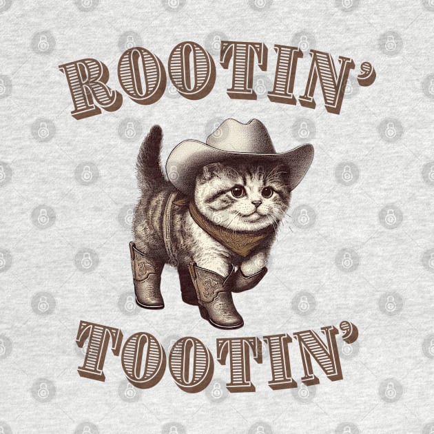 Rootin' Tootin' Cowboy Cat by Curious Sausage